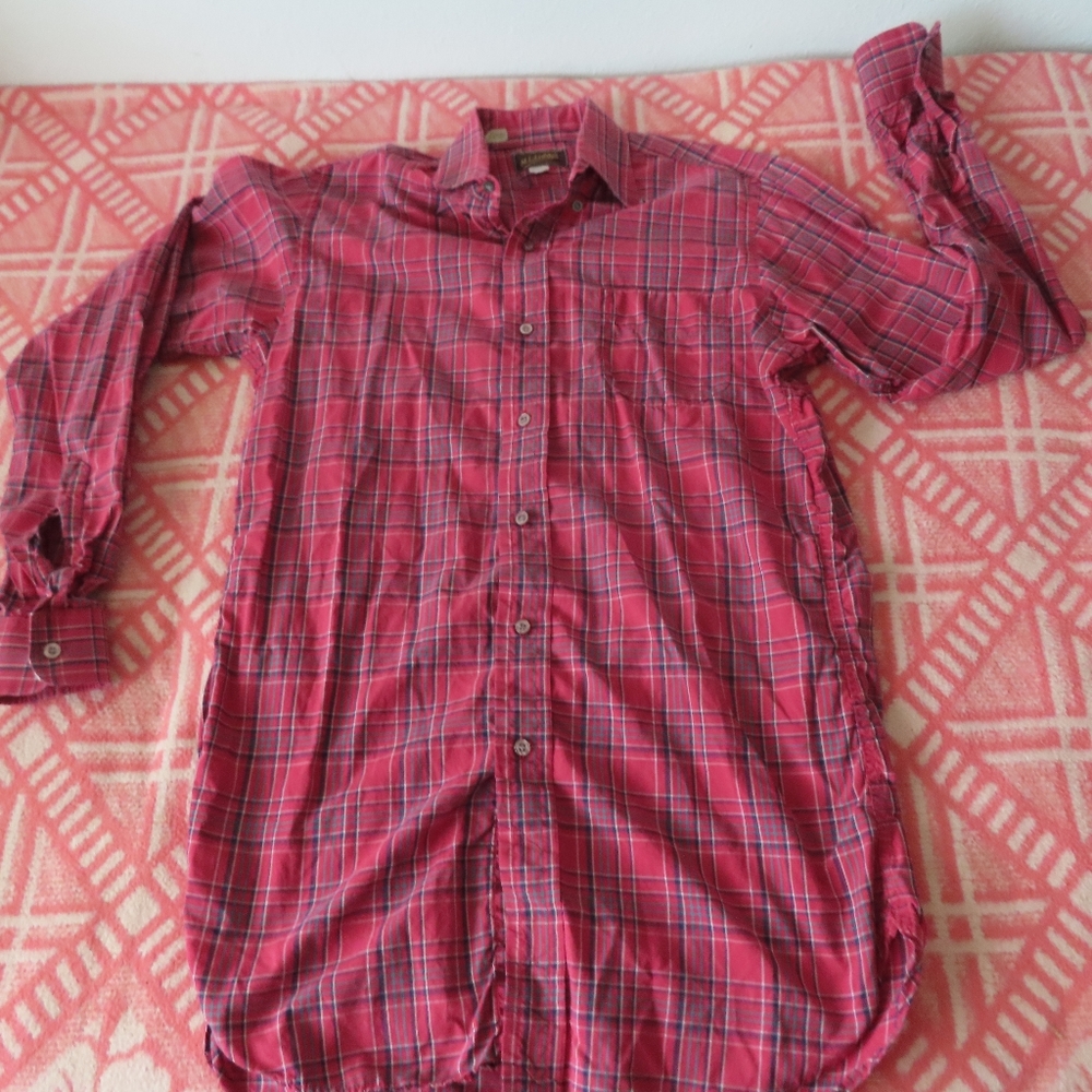vintage M.L. LEDDY'S - Handmade Texas Western Plaid Shirt no size